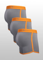Grey orange long, 3-pack